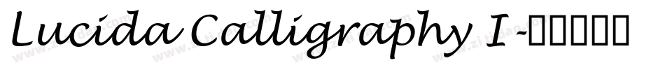 Lucida Calligraphy I字体转换